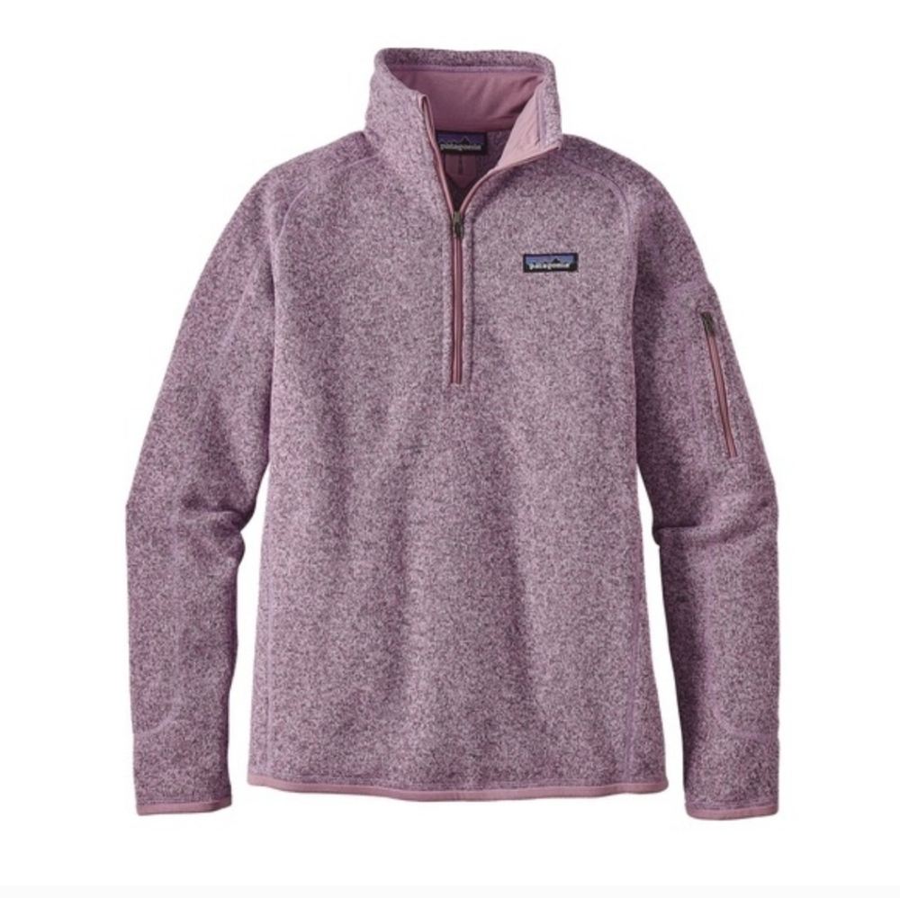 Patagonia Womens 1/4 Zip-Up Sweater Purple